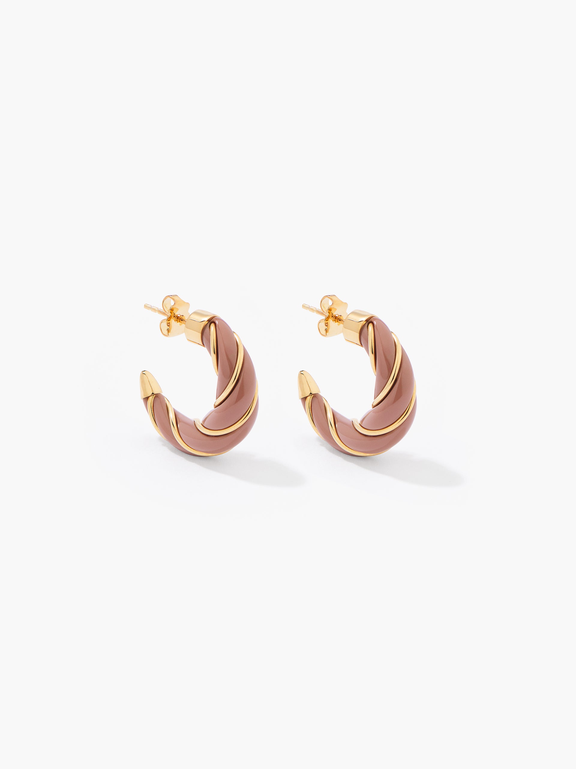 Diana cappuccino earrings | Maison Aurélie Bidermann – Aurelie