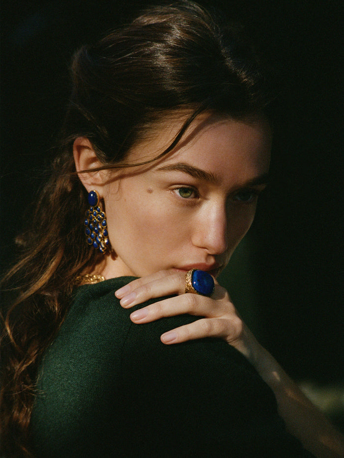 Lapis Lazuli Cherokee earrings