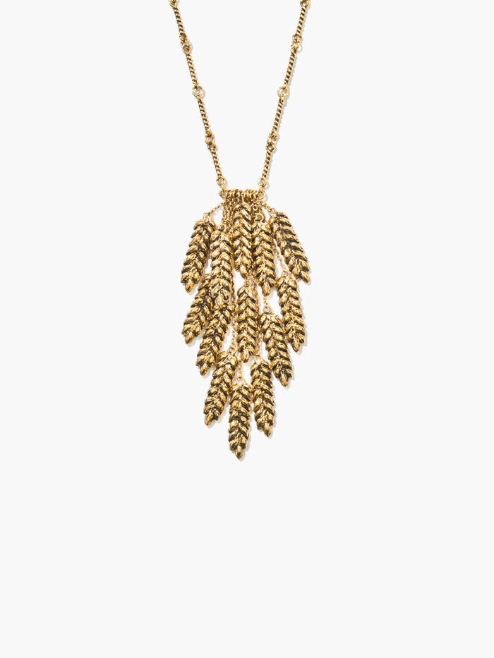 Wheat long necklace