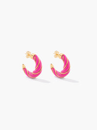 Boucles d'oreilles Diana framboise