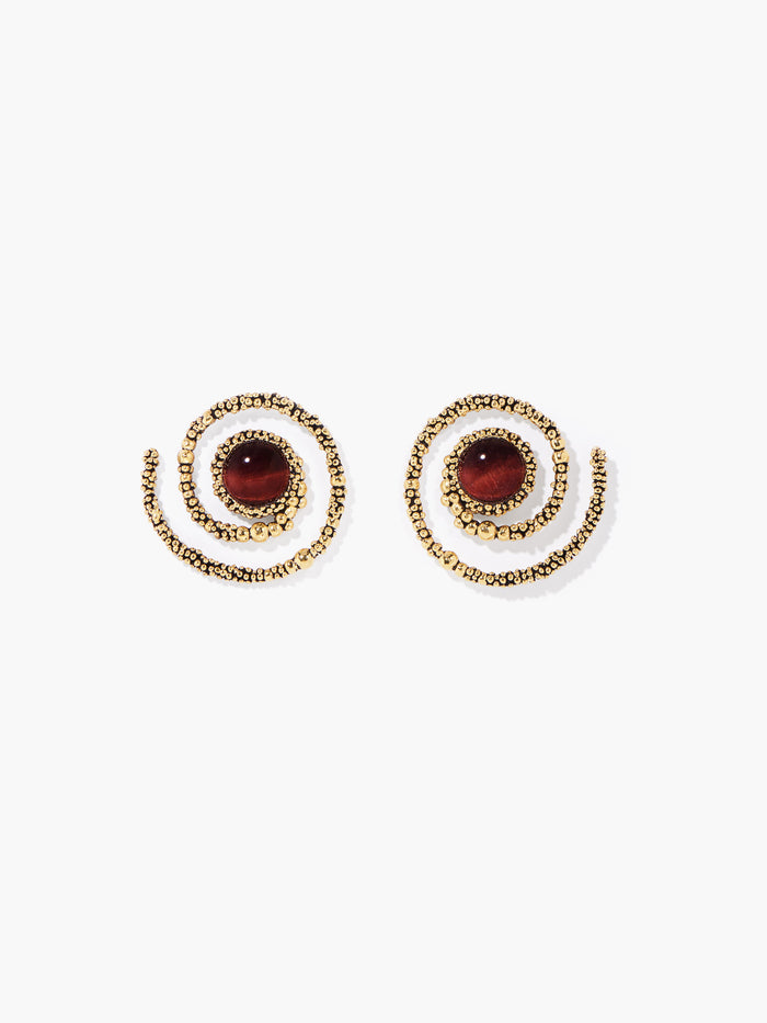 Boucles d'oreilles Makoma spirales