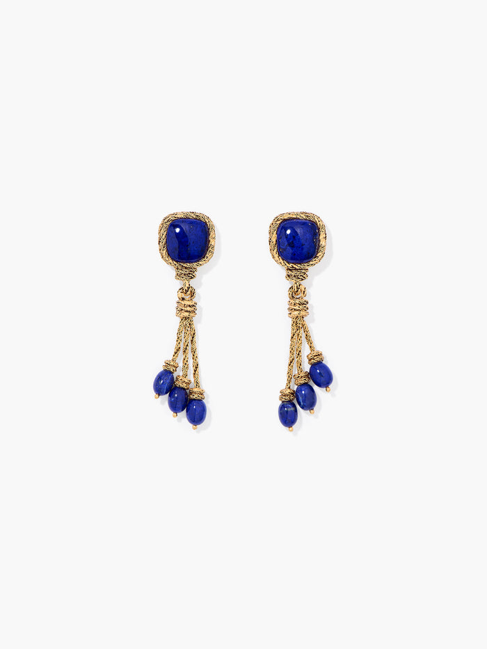 Boucles d'oreilles Miki lapis-lazuli