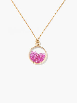 Pink Sapphires Baby Chivor pendant
