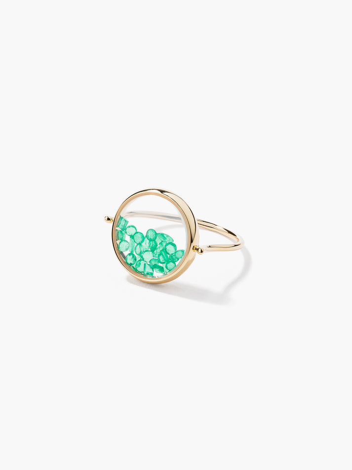 aurélie bidermann Bague Chivor Emeraudes CHIBA01EM YG-48