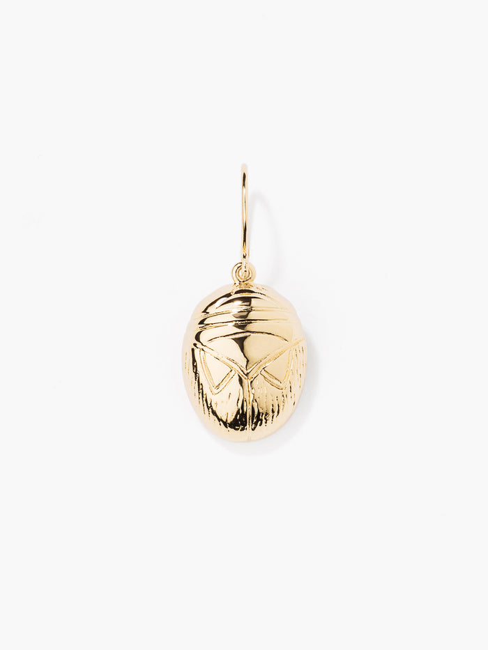 Aurélie beetle drop earring