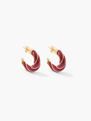 Diana burgundy earrings