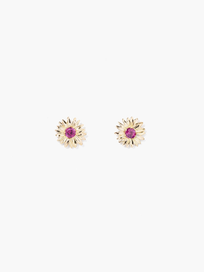Rhodolite Garnet Bouquet earring