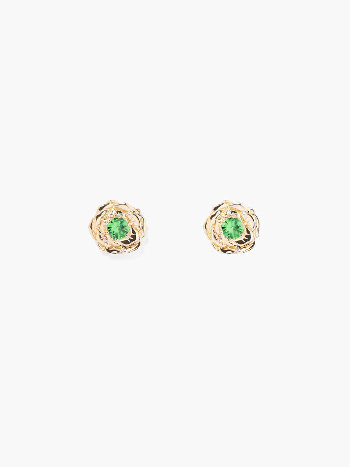 Boucle d’oreille Bouquet Tsavorite