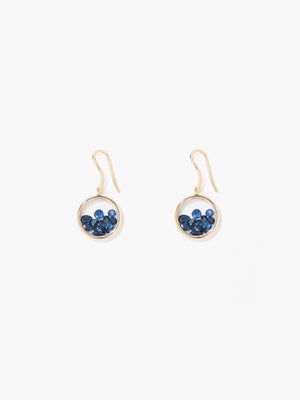 Boucles d'oreilles Chivor Saphirs Bleus