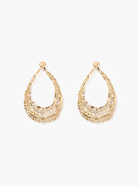 Boucles d'oreilles Dentelle or jaune