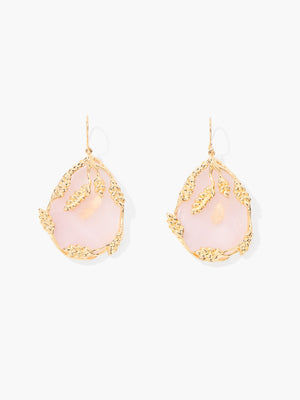 Françoise Pink Quartz earrings