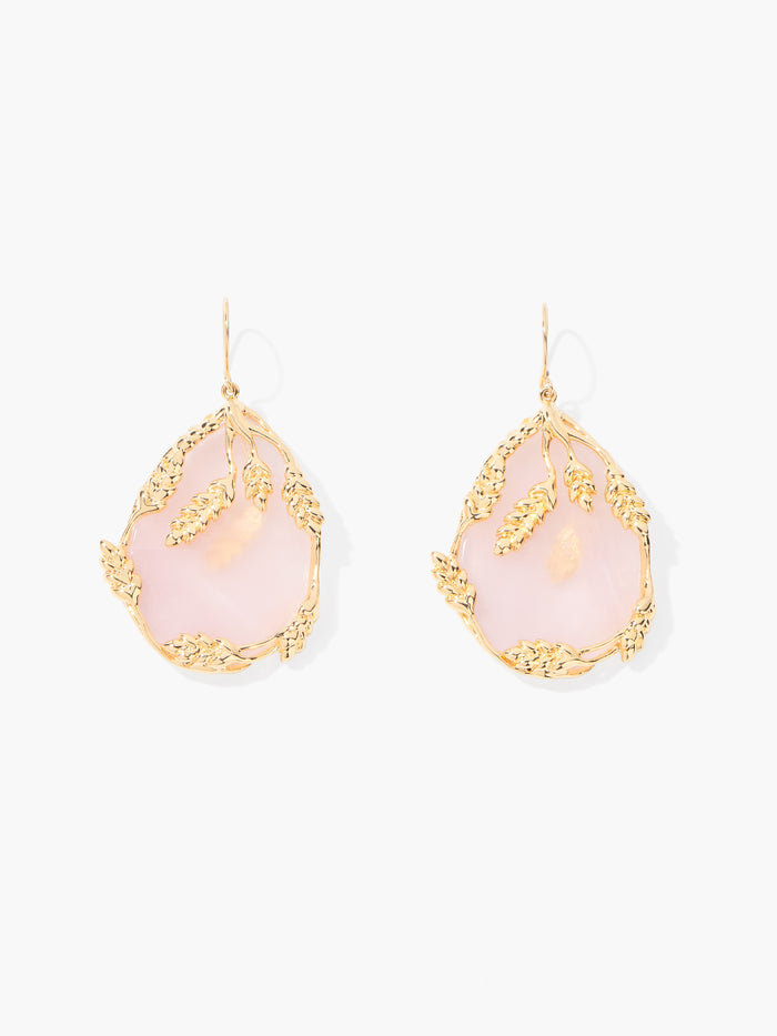 Françoise Pink Quartz earrings