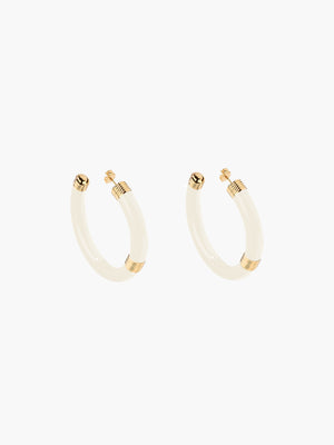 Boucles d'oreilles Katt ivoire