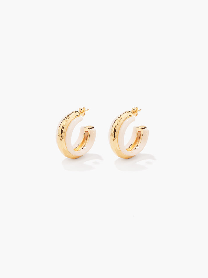 aurélie bidermann Boucles d'oreilles Nazca ivoire SS21BO12 MG GM