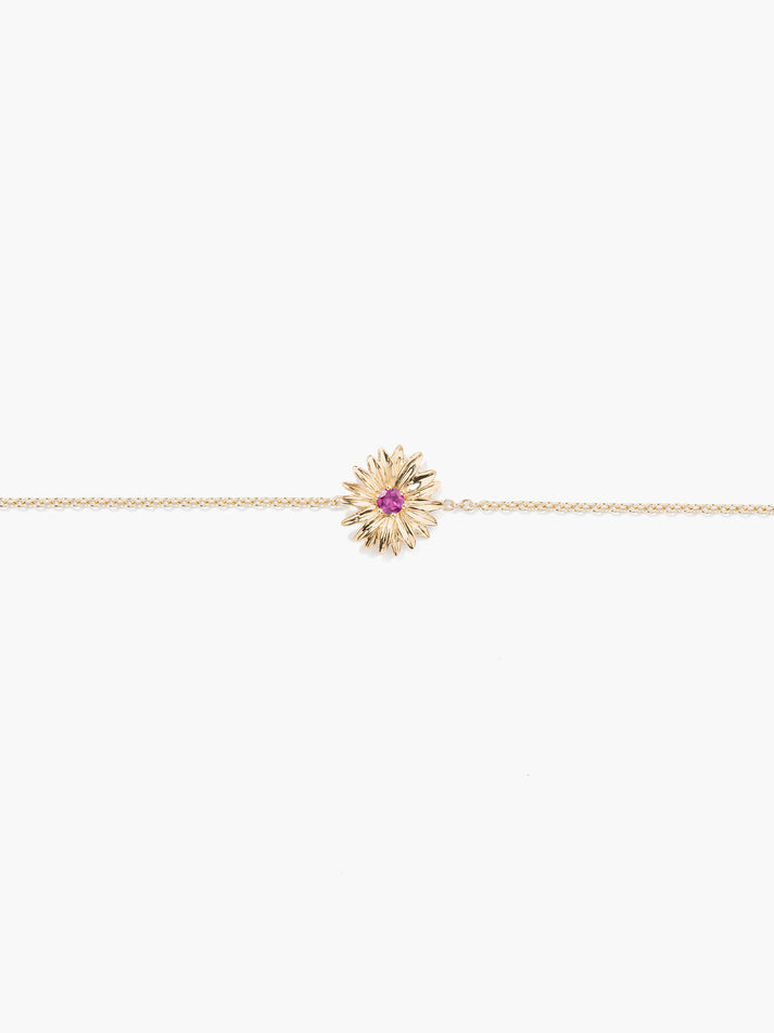aurélie bidermann Bracelet Bouquet Grenat Rhodolite MARBR01GRE YG