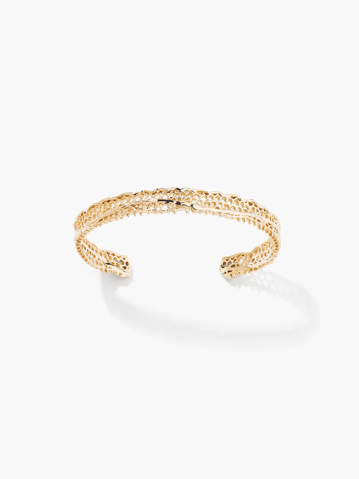aurélie bidermann Bracelet Dentelle or jaune LACBR05 YG