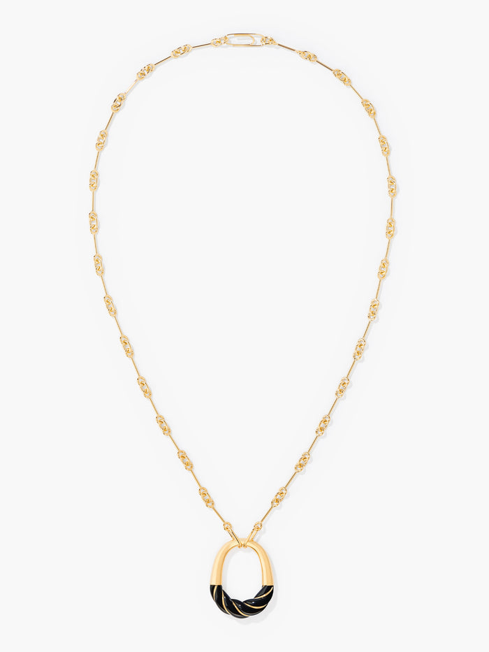 Diana black necklace