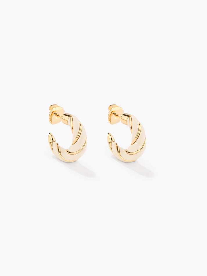 aurélie bidermann Boucles d'oreilles Diana ivoire FW24BO10 MG