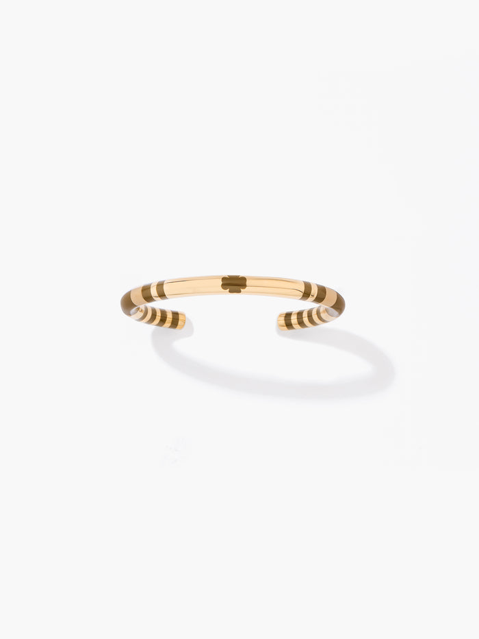 Positano khaki clover bangle