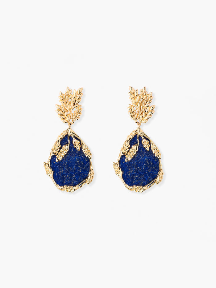 Boucles d'oreilles Françoise lapis lazuli