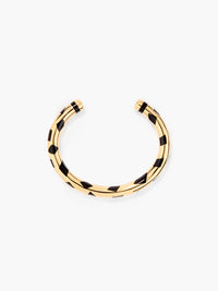 Positano black check bangle