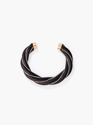 Jonc Diana noir serpent