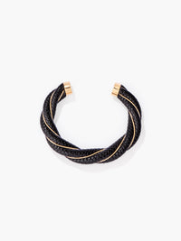 Jonc Diana noir serpent