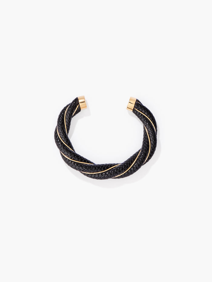 Diana black snake bangle