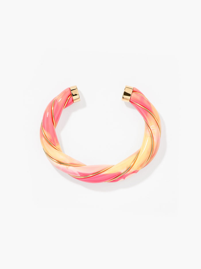 Diana yellow and pink Tie & Dye bangle