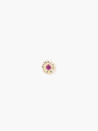 Boucle d’oreille Bouquet Grenat Rhodolite