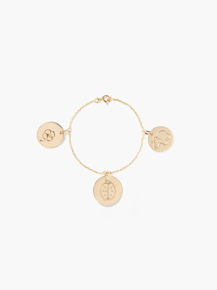 3 gold medals bracelet