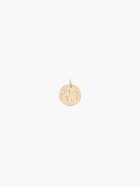 Elephant gold medal pendant