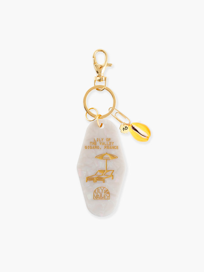 Lily of the Valley Merco yellow key ring