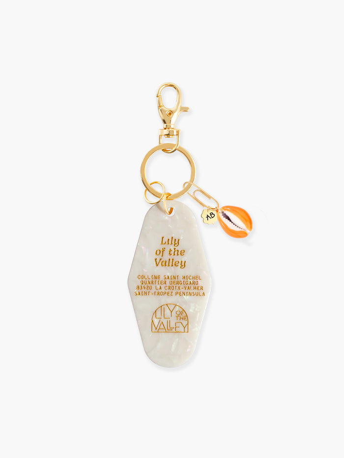 Lily of the Valley Merco orange key ring