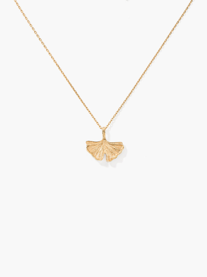 aurélie bidermann Pendentif Mini Ginkgo GINPD02 YG