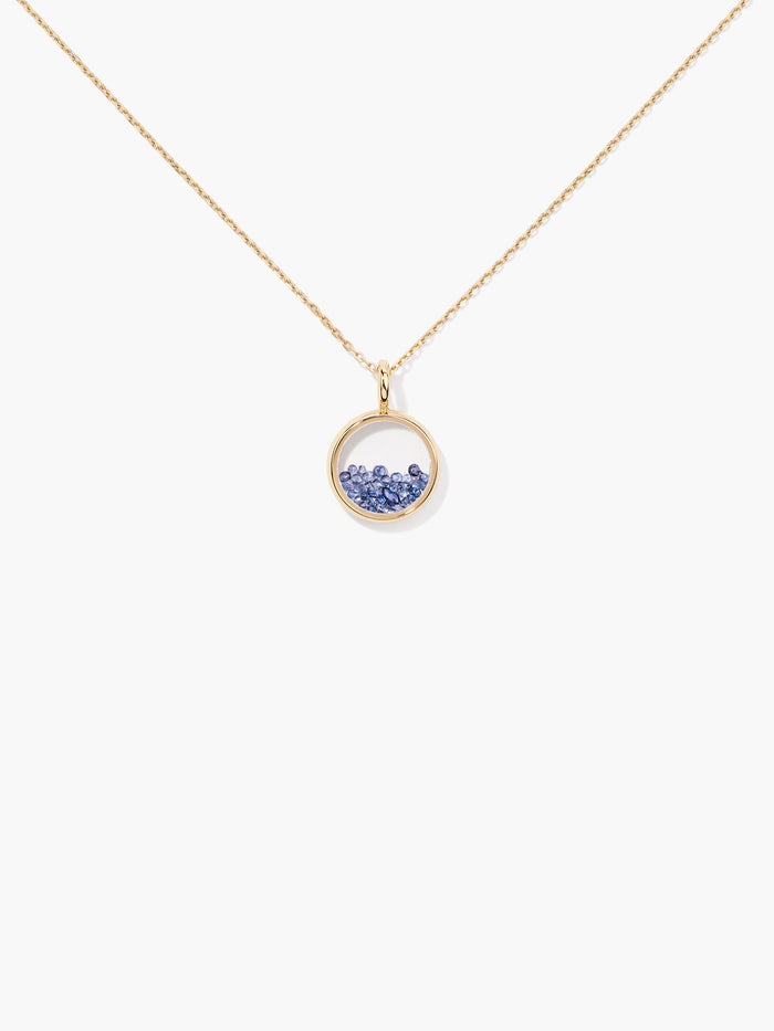 Blue Sapphires Mini Chivor Pendant