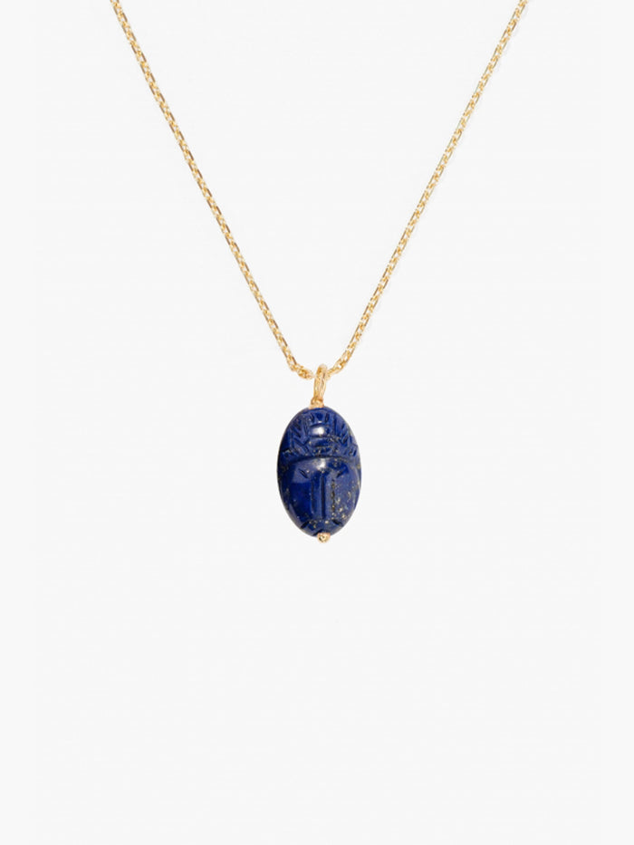 Pendentif Scarabée Lapis lazuli moyen modèle