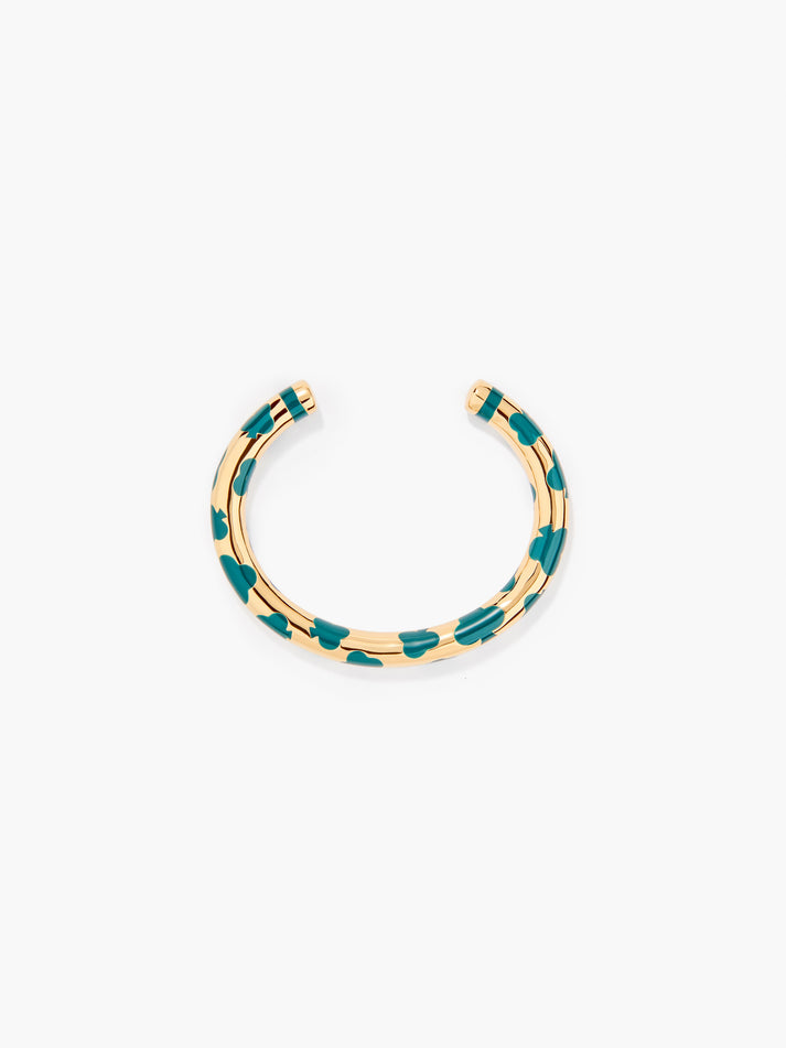 aurélie bidermann Jonc Positano Émeraude Trèfles FW24BR16 MG