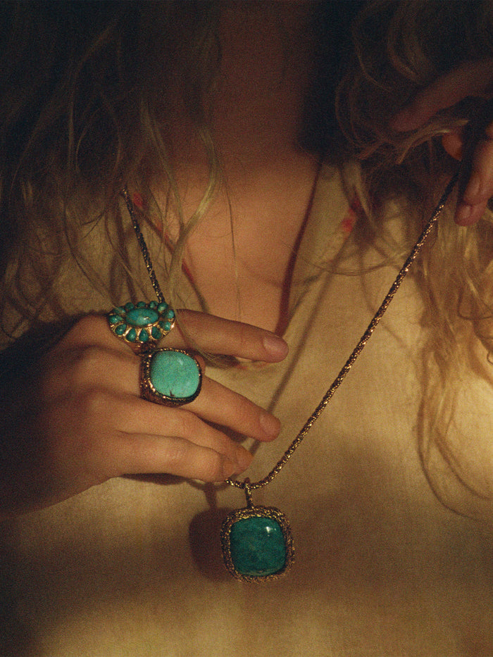 Sautoir Miki turquoise