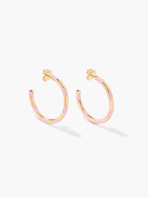 Créoles Positano baby pink