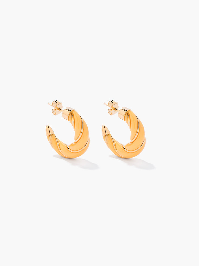 Boucles d'oreilles Diana jaune