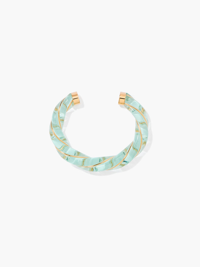 Translucent green Diana bangle