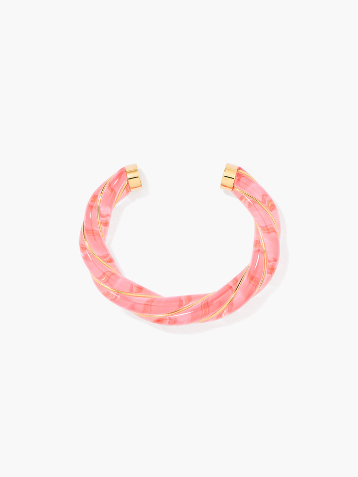 Jonc Diana translucide rose