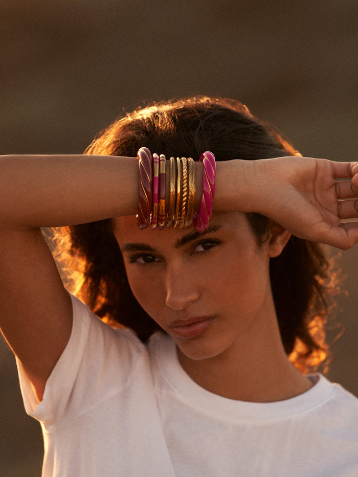 Diana Raspberry bangle