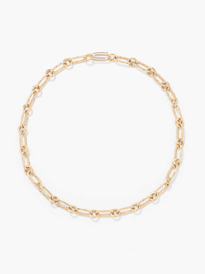 aurélie bidermann Collier Chaîne martelée CHNMAR02 YG