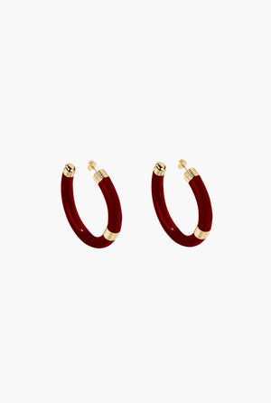 Burgundy Katt earrings