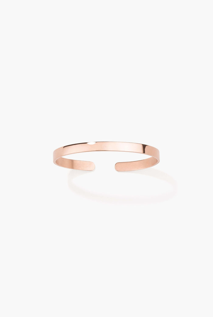 Pink vermeil bangle to personalize